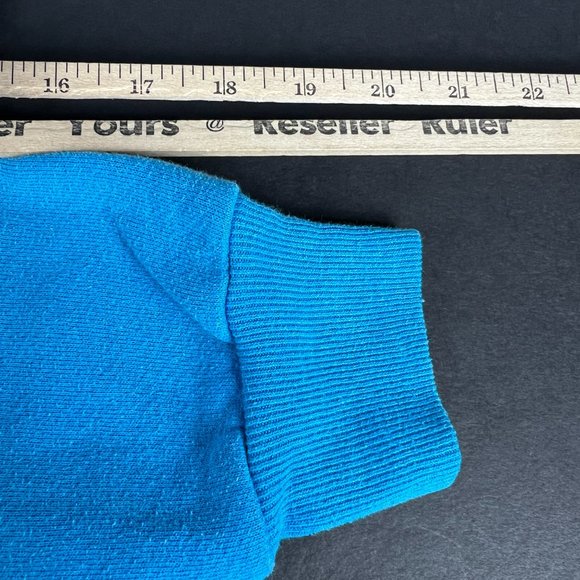 Y2K NFL Carolina Panthers Football Sweatshirt Fits Small Blue Crewneck Tag L - Picture 10 of 15